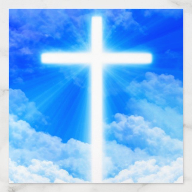 Cross of Light Jesus Christ Customizable Christian Envelope Liner (Design)