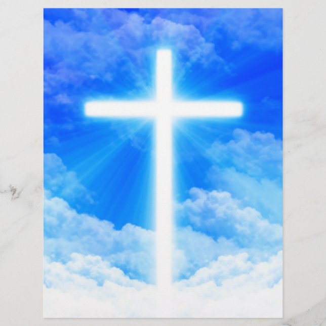 Cross of Light Jesus Christ Customizable Christian Flyer (Front)