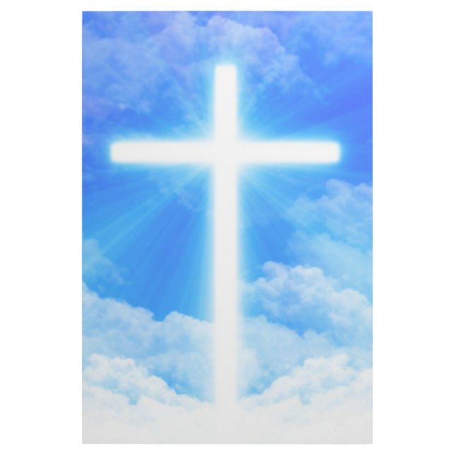 Cross of Light Jesus Christ Customizable Christian Gallery Wrap (Front)