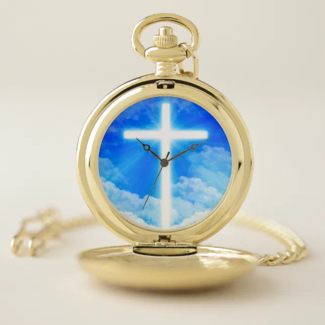 Cross of Light Jesus Christ Customizable Christian Pocket  display picture 1