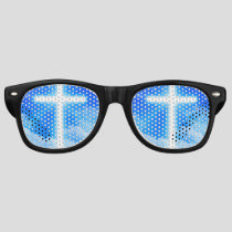 Cross of Light Jesus Christ Customizable Christian Retro Sunglasses