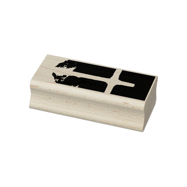 Cross of Light Jesus Christ Customizable Christian Rubber Stamp (Stamp)