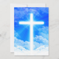 Cross of Light Jesus Christ Customizable Christian
