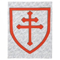 CROSS of LORRAINE Fleece Blanket