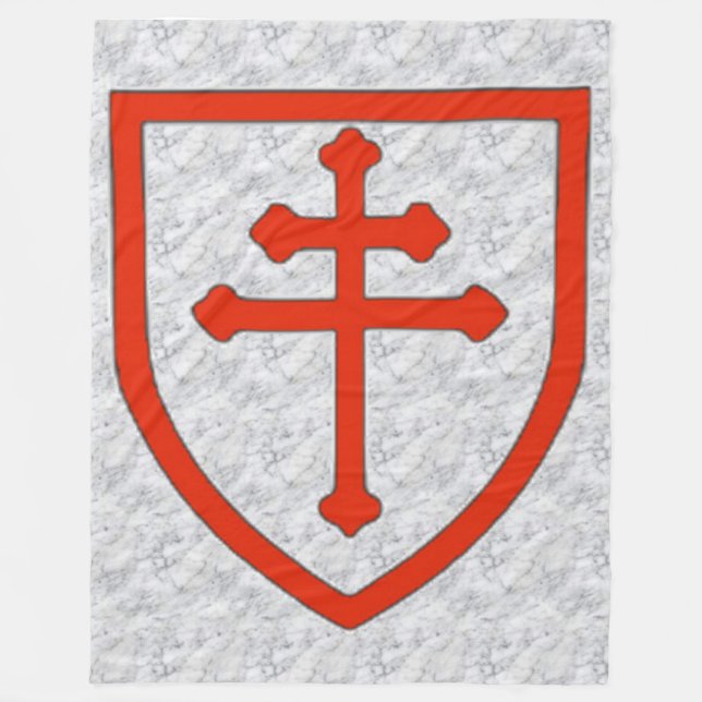 CROSS of LORRAINE Fleece Blanket (Front)
