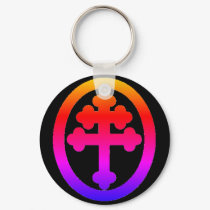 Cross of Lorraine Keychain