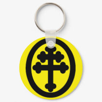 Cross of Lorraine Keychain