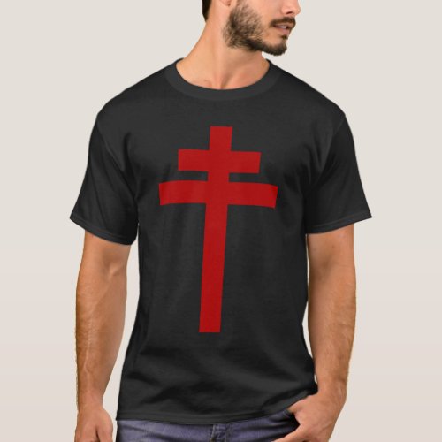 cross of Lorraine _ Knights Templar _ Holy Grail _ T_Shirt