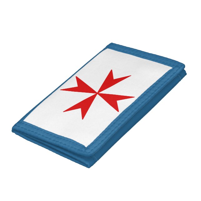 Cross Of Malta (red) Tri-fold Wallet (Bottom)