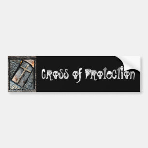 Cross of Protection Bumper Sticker