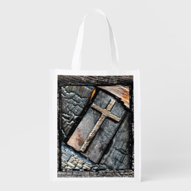 Cross of Protection Grocery Bag (Front)