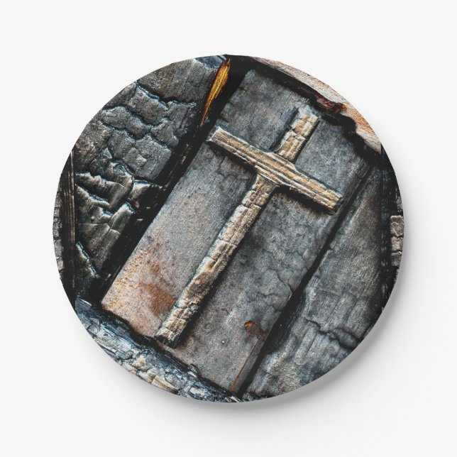Cross of Protection Paper Plates (Front)