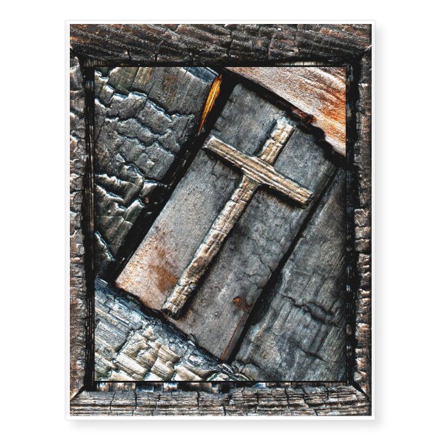 Cross of Protection Temporary Tattoos (Front)