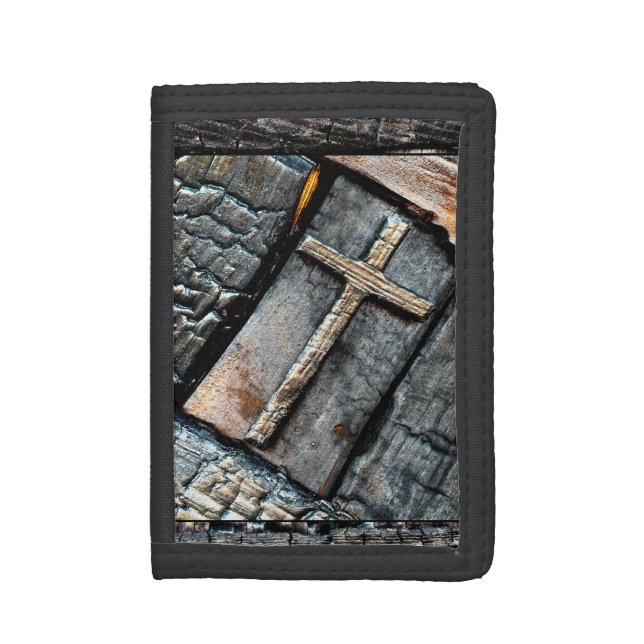 Cross of Protection Tri-fold Wallet (Front Vertical)