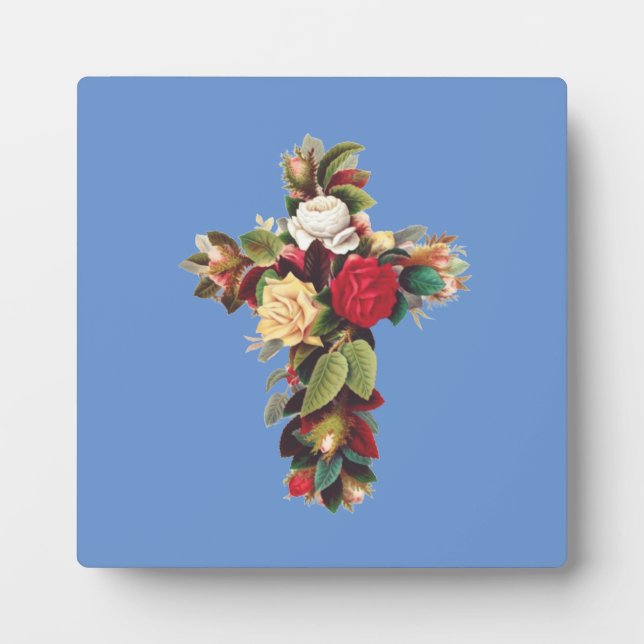 Cross of Roses Plaque (Front)