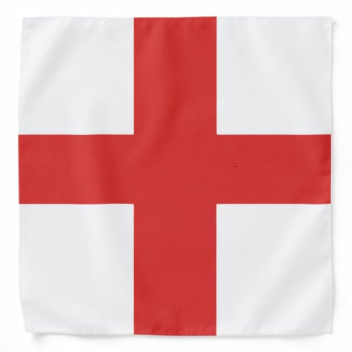 Cross of Saint George Red Cross on White Backgroun Bandana