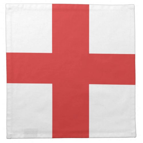 Cross of Saint George Red Cross on White Backgroun Cloth Napkin