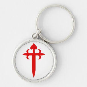 Cross of Saint James The Red Sword‑Shaped Emblem Keychain