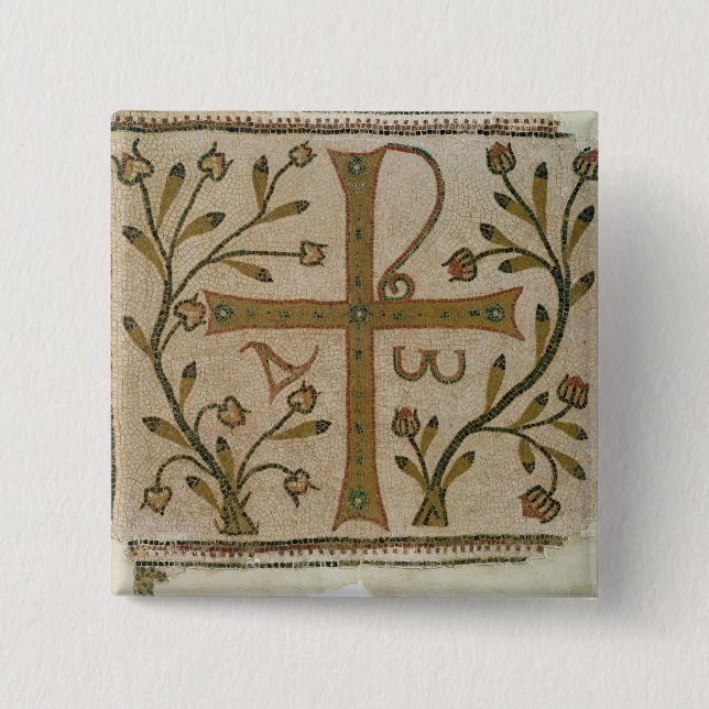 Cross of Sbeitla, from Basilica of Henchir Ali Pinback Button (Front)