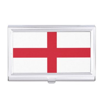 Cross Of St George ~ Flag Of England Business Card Case by SunshineDazzle at Zazzle
