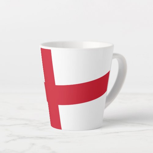 Cross of St George  Flag of England  Latte Mug