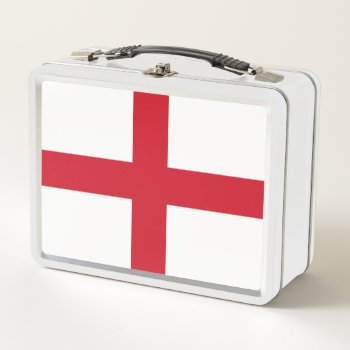 Cross Of St George ~ Flag Of England  Metal Lunch Box by SunshineDazzle at Zazzle