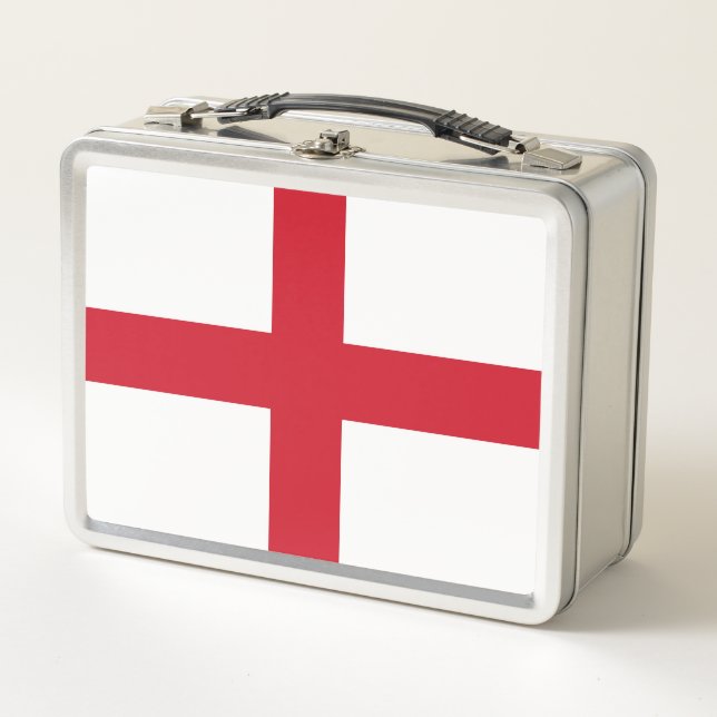 Cross of St George ~ Flag of England  Metal Lunch Box (Front)