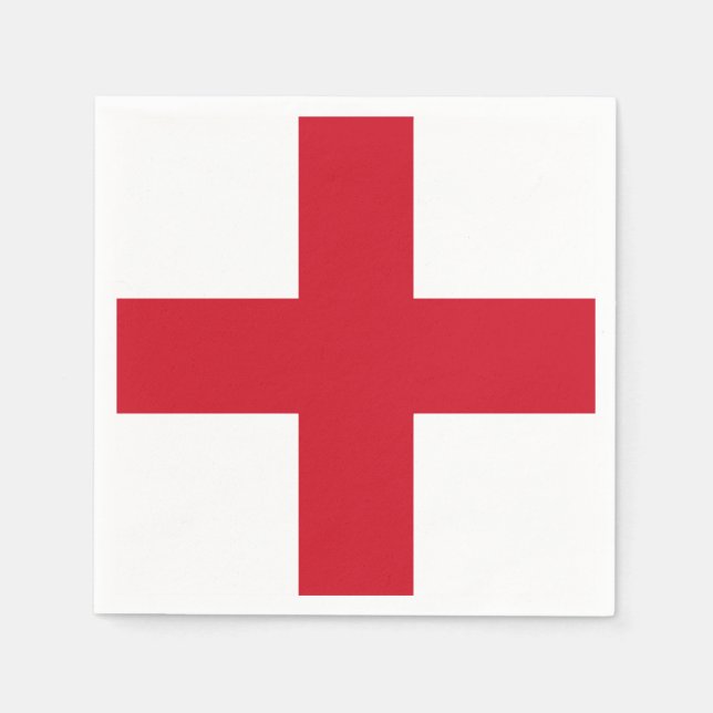 Cross of St George ~ Flag of England Napkins (Front)