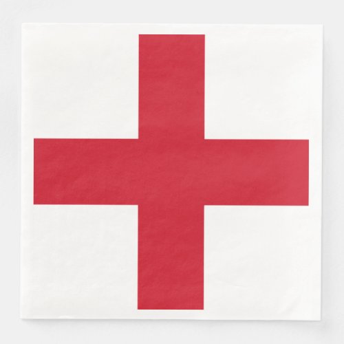 Cross of St George  Flag of England Paper Dinner Napkins