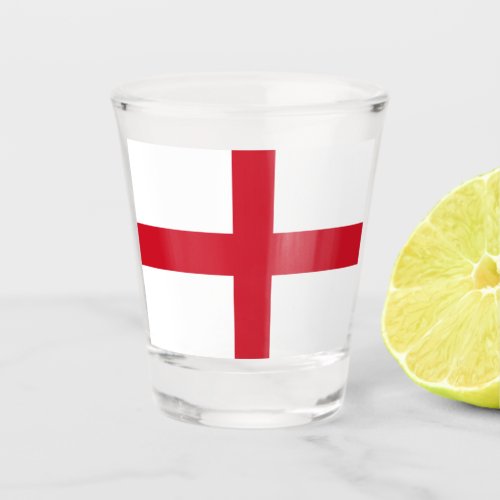 Cross of St George  Flag of England  Shot Glass