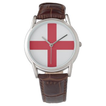 Cross Of St George ~ Flag Of England Watch by SunshineDazzle at Zazzle