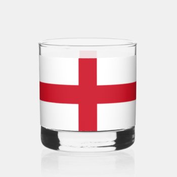 Cross Of St George ~ Flag Of England Whiskey Glass by SunshineDazzle at Zazzle