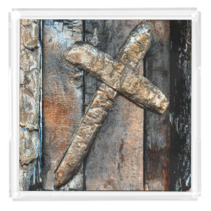 Cross of Strength Acrylic Tray