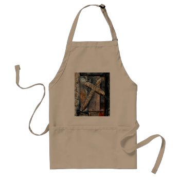 Cross Of Strength Adult Apron by JTHoward at Zazzle