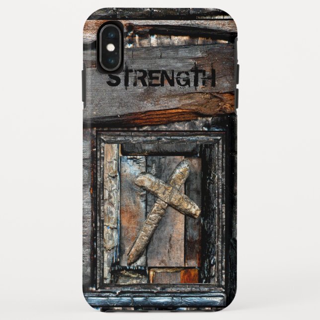 Cross of Strength Case-Mate iPhone Case (Back)