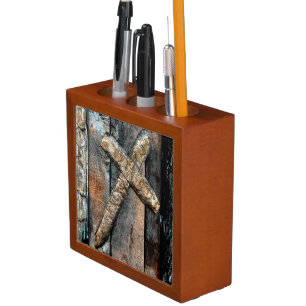 Cross of Strength Pencil Holder
