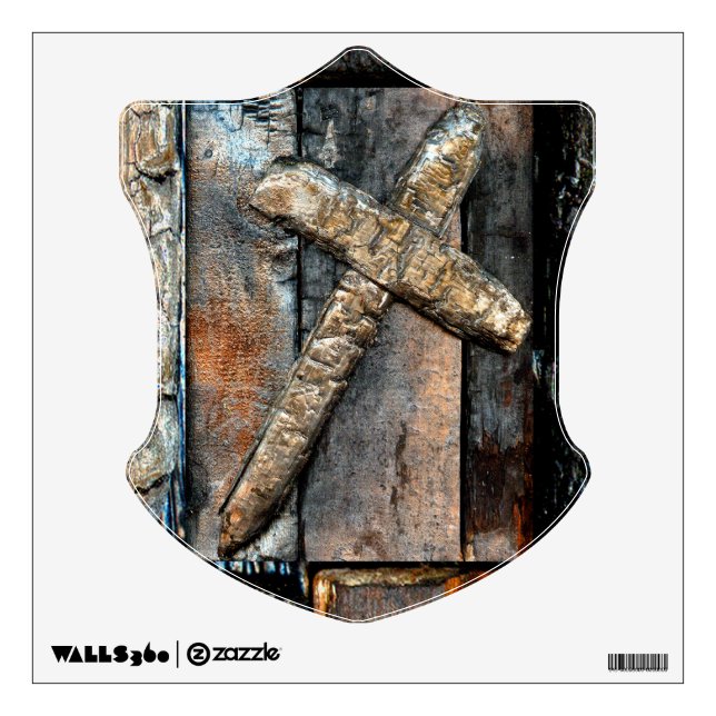Cross of Strength Wall Decal (Front)