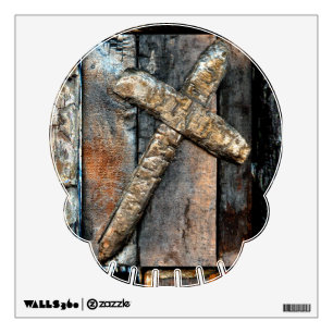 Cross of Strength Wall Sticker