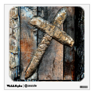 Cross of Strength Wall Sticker