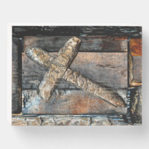 Cross of Strength Wooden Box Sign