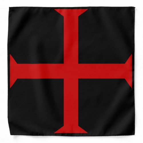 Cross of the Knights Templar Bandana