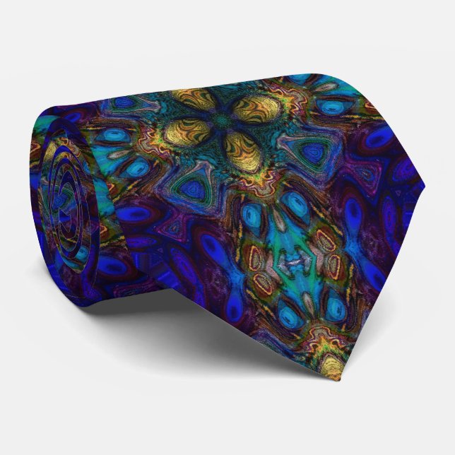 Cross of the Tabernacle  christian modern art Neck Tie (Rolled)
