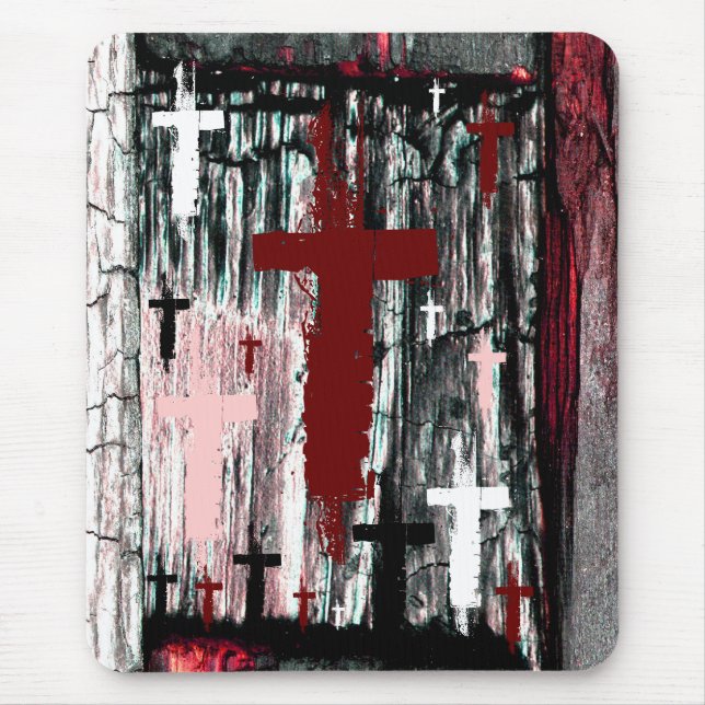 Cross of The Tormented Mouse Pad (Front)
