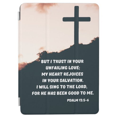 Cross On A Hill Psalm 135_6 Bible Verse iPad Air Cover