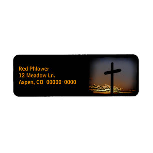 Cross on Black 2 Label