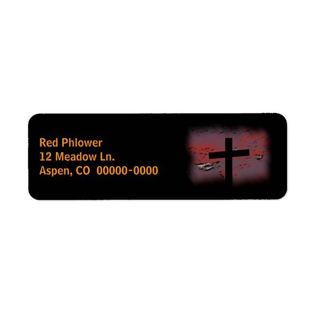 Cross on Black Label (Front)
