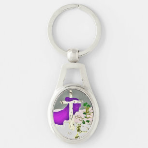 Cross On The Hill-II Keychain