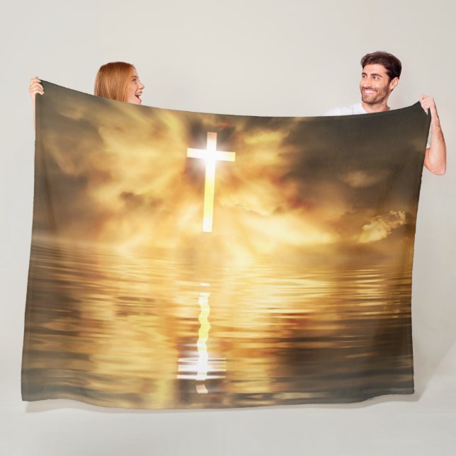 CROSS on the WATER Fleece Blanket (In Situ)