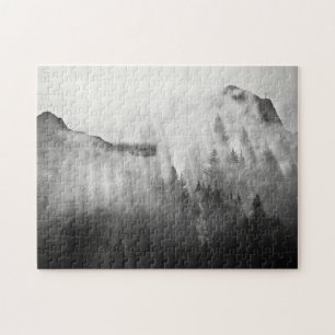 Cross on Top of Foggy Mountains Jigsaw Puzzle