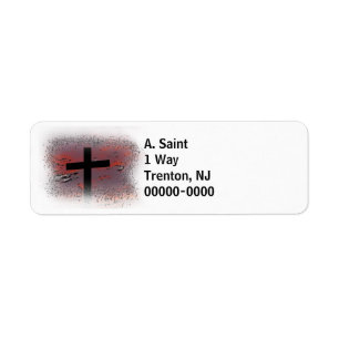 Cross on White Label